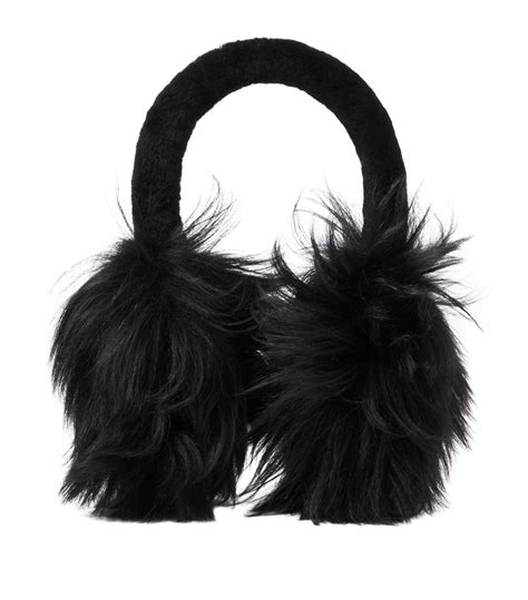 burberry black marble earring|burberry ear muffs.